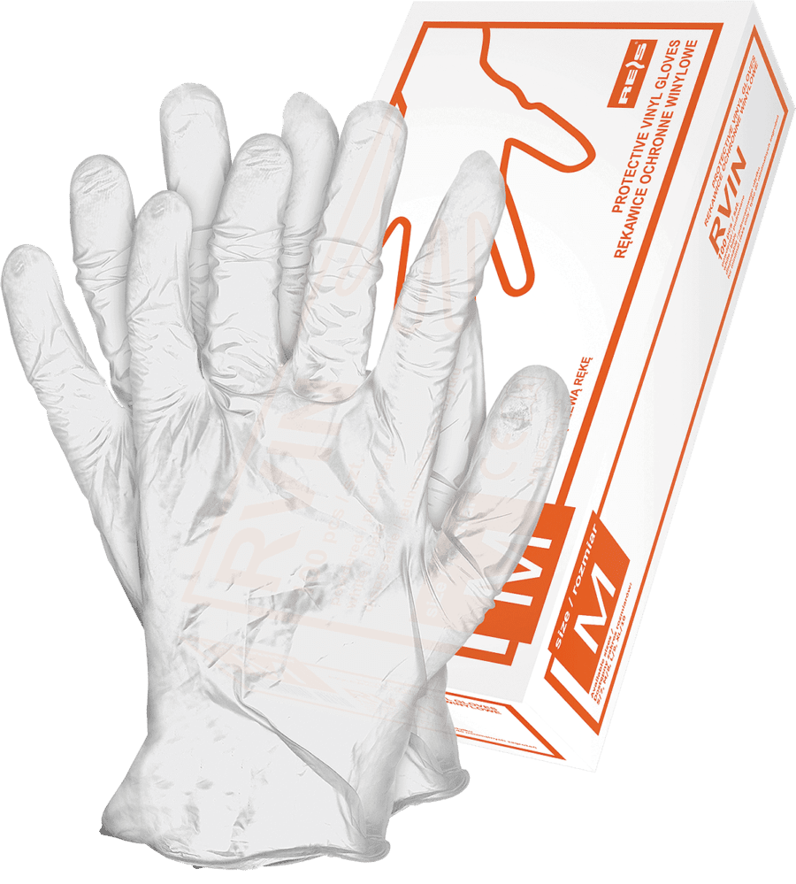Jednorázové chirurgické rukavice VINYL CLEAR 100 ks