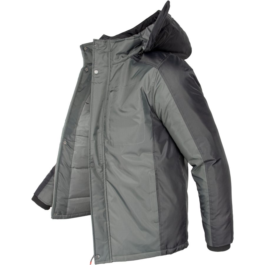 Zimná pracovná bunda s kapucňou BALTIC GREY