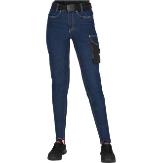 Dámske pracovné rifľové nohavice JEANS LADY BLUE